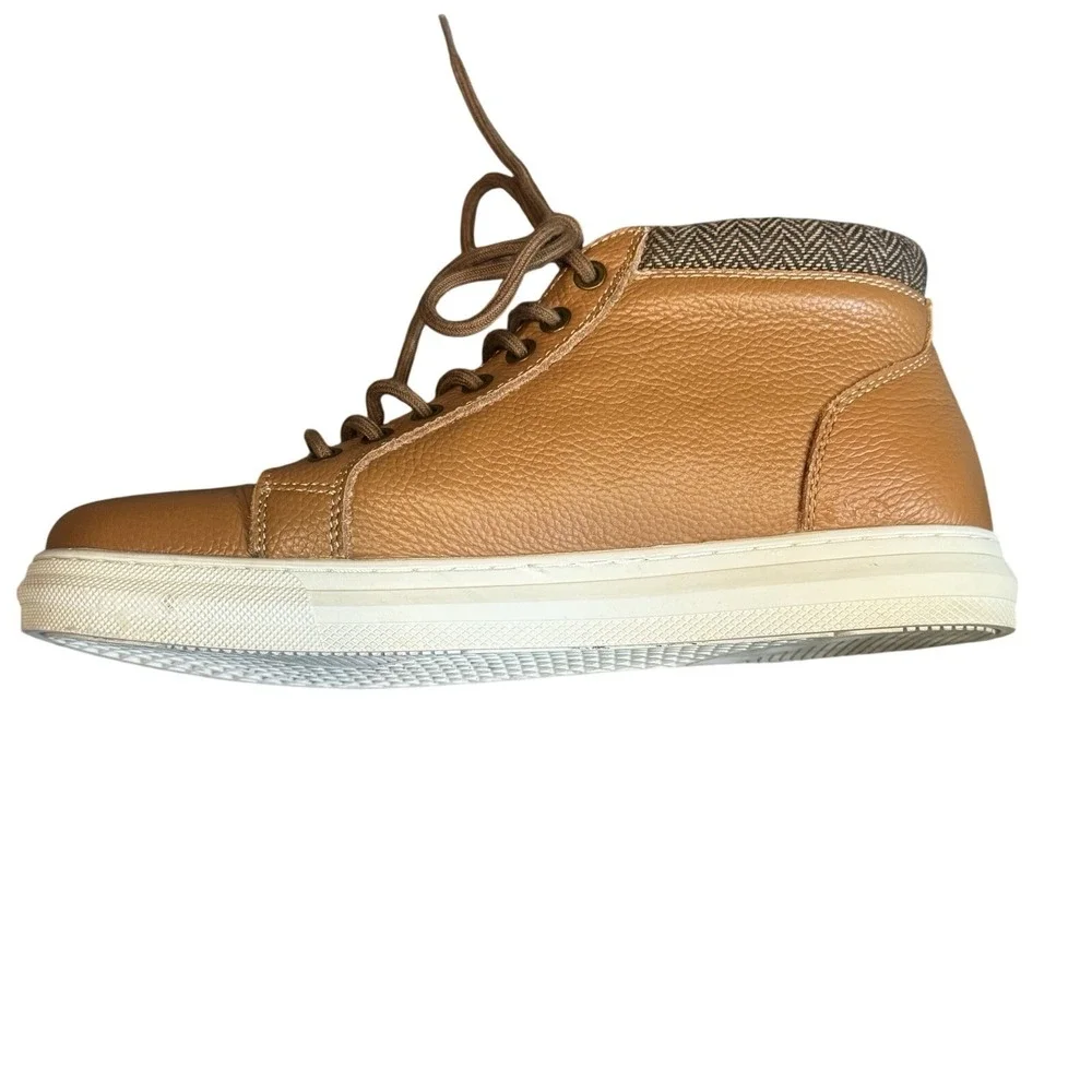 Arkbird Chukka Boots Mens 8‎ Tan EXCELLENT Leather Lace-up High Top Sneakers
